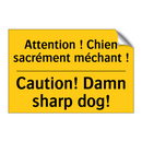 Attention ! Chien sacrément méchant  /.../ - Caution! Damn sharp dog!