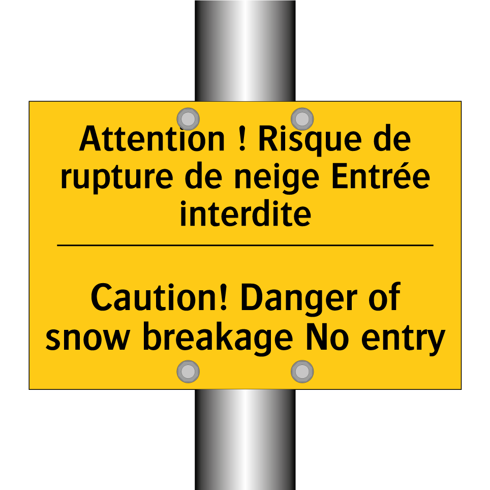 Attention ! Risque de rupture  /.../ - Caution! Danger of snow breakage  /.../
