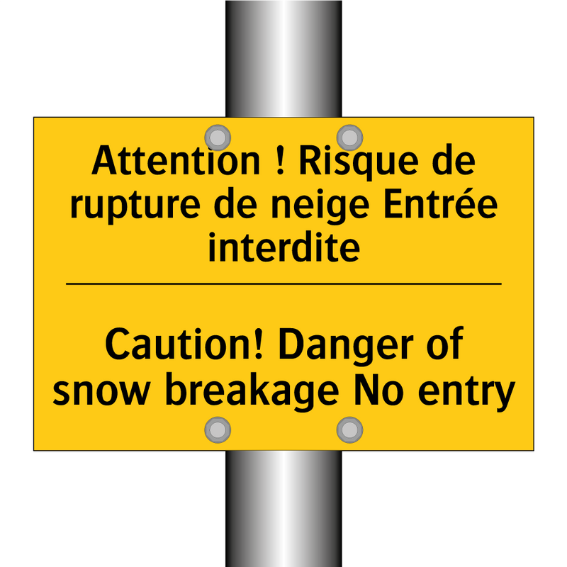 Attention ! Risque de rupture  /.../ - Caution! Danger of snow breakage  /.../