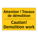 Attention ! Travaux de démolition /.../ - Caution! Demolition work
