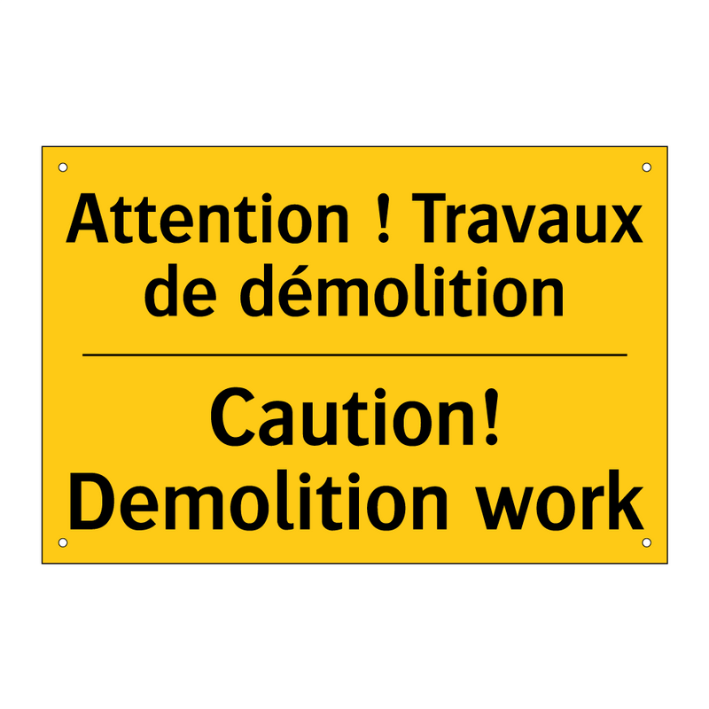 Attention ! Travaux de démolition /.../ - Caution! Demolition work