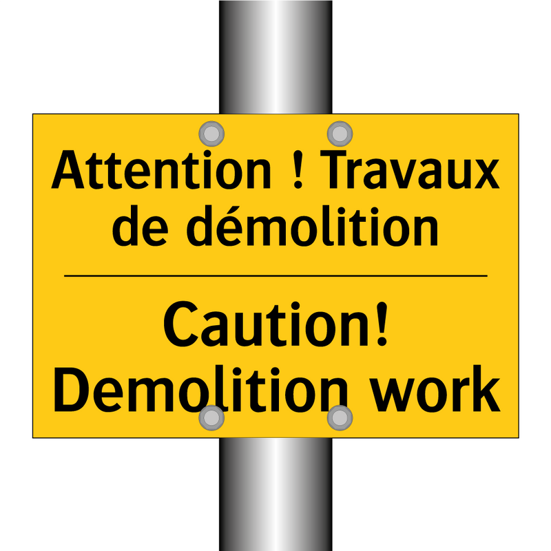 Attention ! Travaux de démolition /.../ - Caution! Demolition work