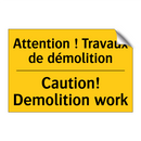 Attention ! Travaux de démolition /.../ - Caution! Demolition work