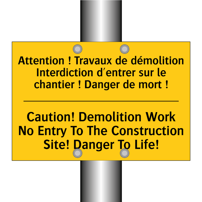 Attention ! Travaux de démolition  /.../ - Caution! Demolition Work No Entry  /.../