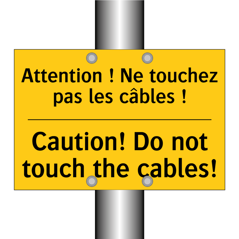 Attention ! Ne touchez pas les  /.../ - Caution! Do not touch the cables! /.../
