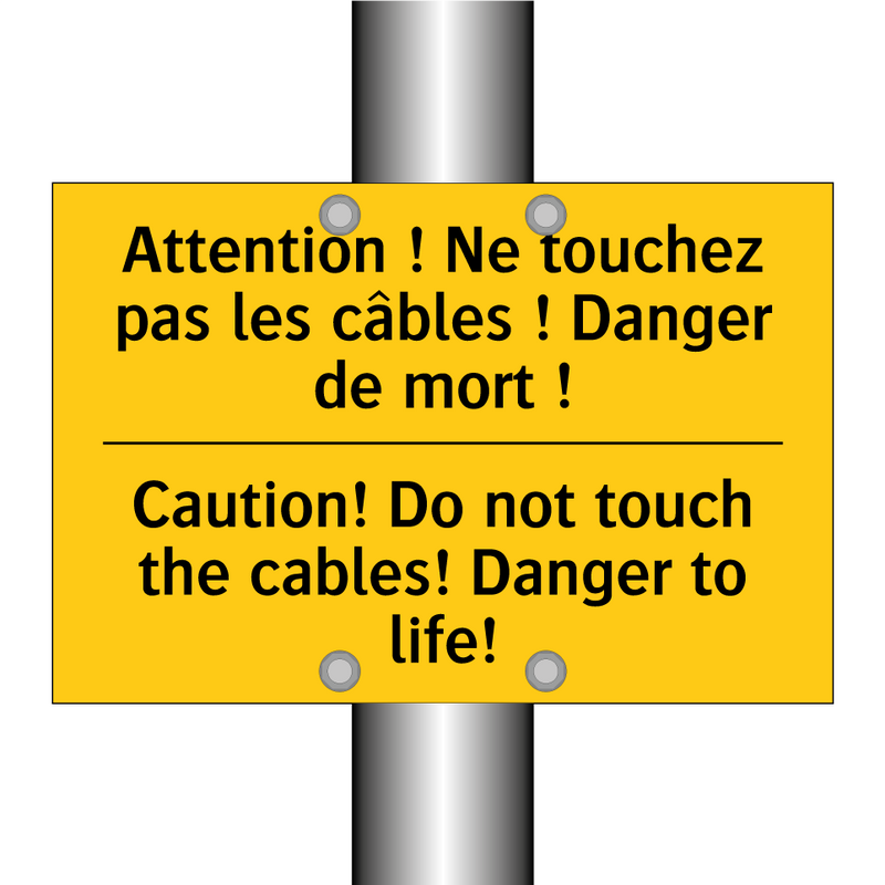 Attention ! Ne touchez pas les  /.../ - Caution! Do not touch the cables!  /.../