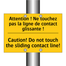 Attention ! Ne touchez pas la  /.../ - Caution! Do not touch the sliding  /.../