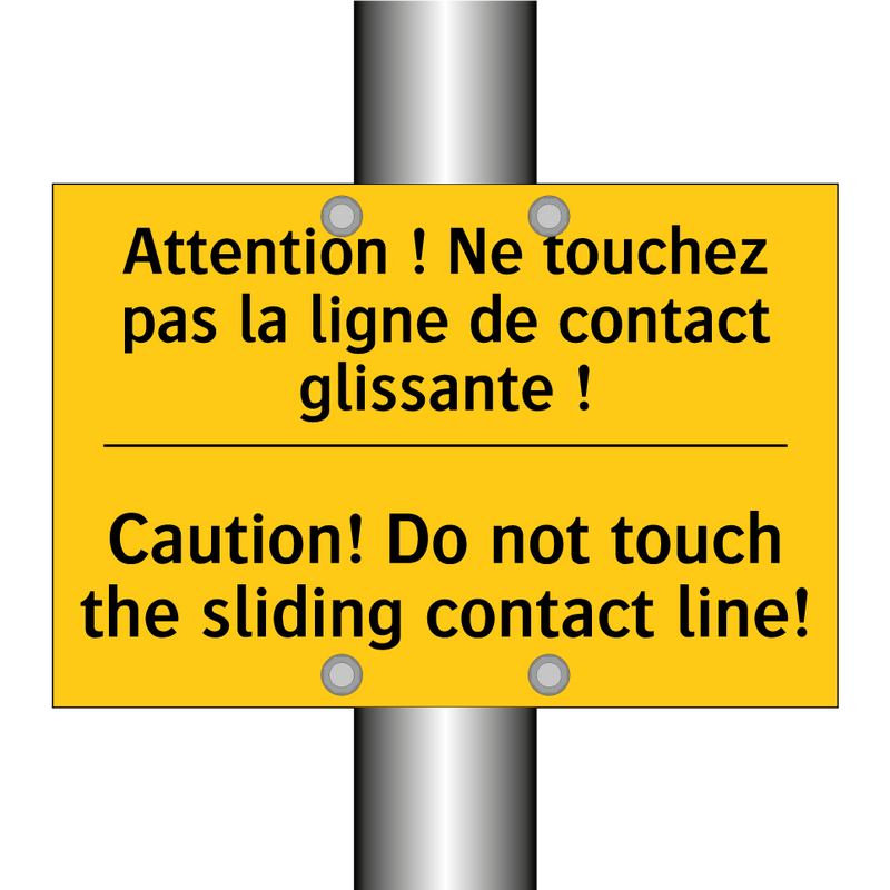 Attention ! Ne touchez pas la  /.../ - Caution! Do not touch the sliding  /.../