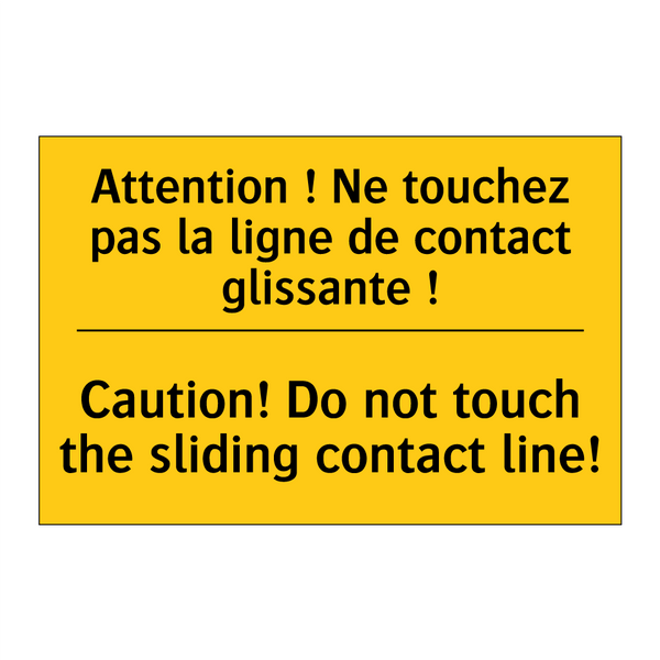 Attention ! Ne touchez pas la  /.../ - Caution! Do not touch the sliding  /.../