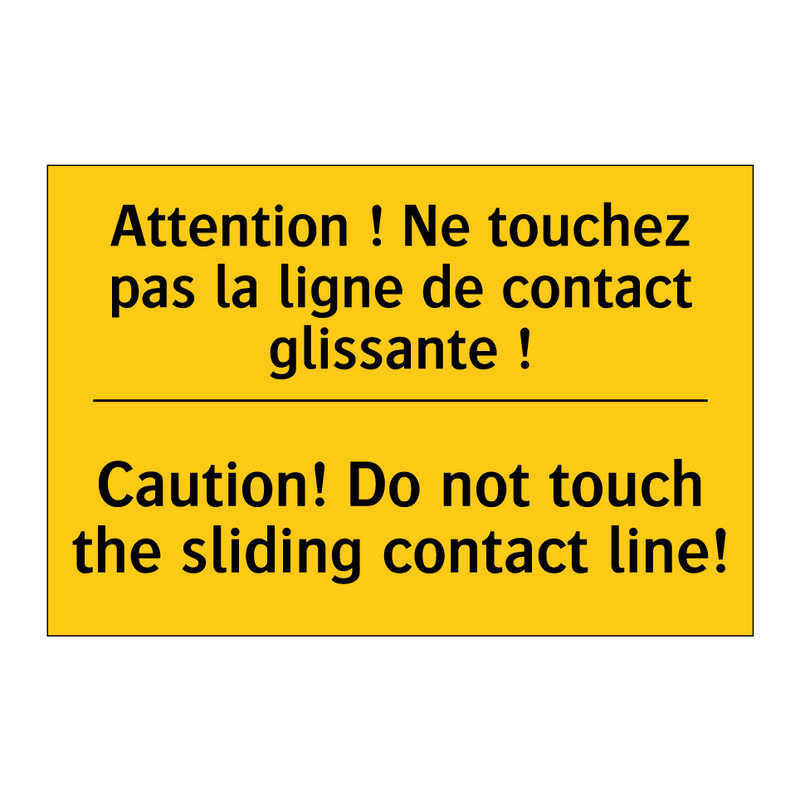 Attention ! Ne touchez pas la  /.../ - Caution! Do not touch the sliding  /.../