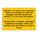 Attention ! En raison d'une exposition  /.../ - Caution! Due to intense, prolonged  /.../