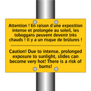 Attention ! En raison d'une exposition  /.../ - Caution! Due to intense, prolonged  /.../