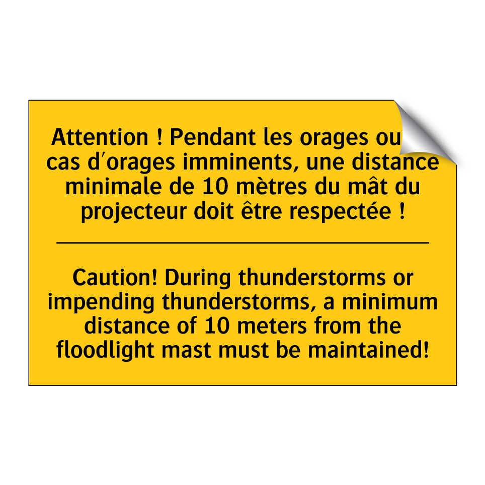 Attention ! Pendant les orages  /.../ - Caution! During thunderstorms  /.../