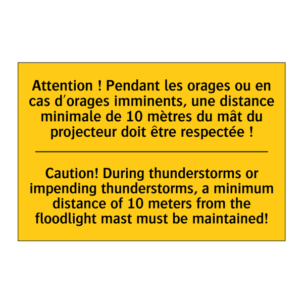 Attention ! Pendant les orages  /.../ - Caution! During thunderstorms  /.../