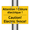 Attention ! Clôture électrique  /.../ - Caution! Electric fence!