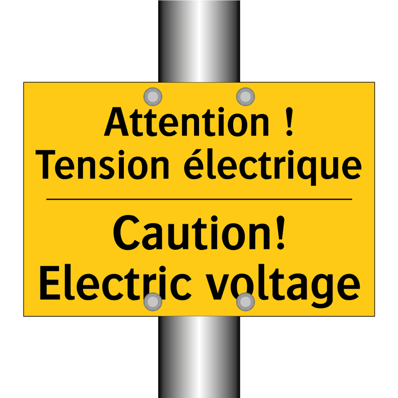 Attention ! Tension électrique - Caution! Electric voltage
