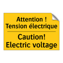 Attention ! Tension électrique - Caution! Electric voltage