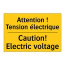 Attention ! Tension électrique - Caution! Electric voltage