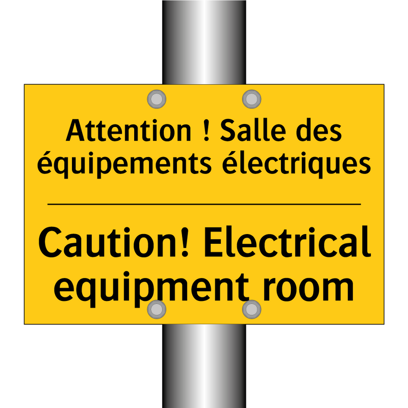 Attention ! Salle des équipements  /.../ - Caution! Electrical equipment  /.../