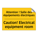 Attention ! Salle des équipements  /.../ - Caution! Electrical equipment  /.../