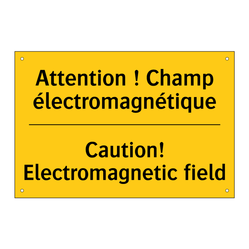 Attention ! Champ électromagnétique /.../ - Caution! Electromagnetic field
