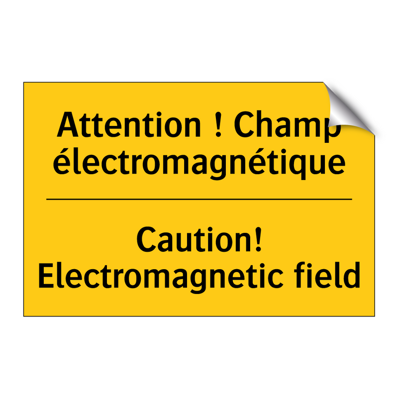 Attention ! Champ électromagnétique /.../ - Caution! Electromagnetic field