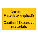 Attention ! Matériaux explosifs /.../ - Caution! Explosive materials