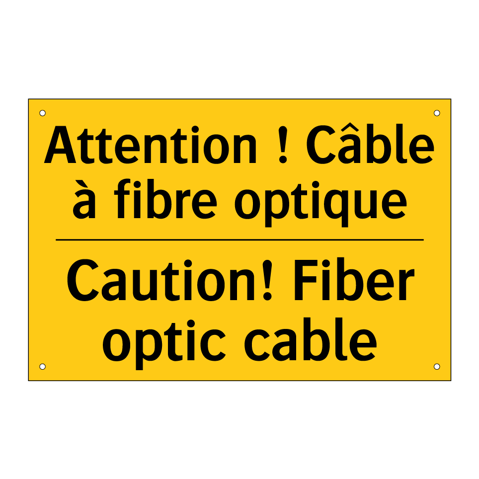 Attention ! Câble à fibre optique /.../ - Caution! Fiber optic cable