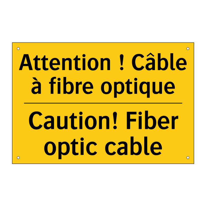 Attention ! Câble à fibre optique /.../ - Caution! Fiber optic cable