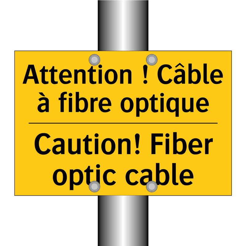 Attention ! Câble à fibre optique /.../ - Caution! Fiber optic cable