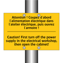 Attention ! Coupez d'abord l'alimentation  /.../ - Caution! First turn off the power  /.../