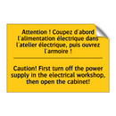 Attention ! Coupez d'abord l'alimentation  /.../ - Caution! First turn off the power  /.../