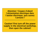 Attention ! Coupez d'abord l'alimentation  /.../ - Caution! First turn off the power  /.../