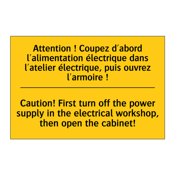 Attention ! Coupez d'abord l'alimentation  /.../ - Caution! First turn off the power  /.../