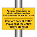 Attention ! Circulation de chariots  /.../ - Caution! Forklift traffic throughout  /.../