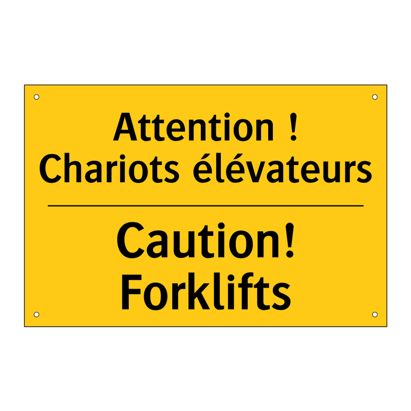 Attention ! Chariots élévateurs /.../ - Caution! Forklifts