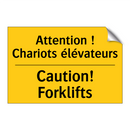Attention ! Chariots élévateurs /.../ - Caution! Forklifts