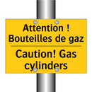 Attention ! Bouteilles de gaz - Caution! Gas cylinders