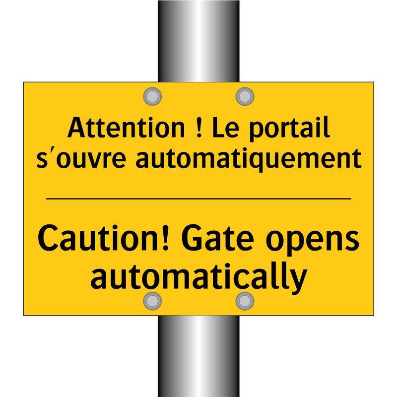 Attention ! Le portail s'ouvre  /.../ - Caution! Gate opens automatically /.../