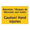 Attention ! Risques de blessures  /.../ - Caution! Hand injuries