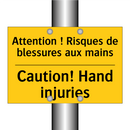 Attention ! Risques de blessures  /.../ - Caution! Hand injuries