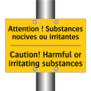 Attention ! Substances nocives  /.../ - Caution! Harmful or irritating  /.../