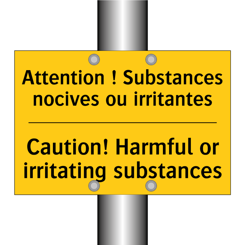 Attention ! Substances nocives  /.../ - Caution! Harmful or irritating  /.../