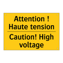 Attention ! Haute tension - Caution! High voltage