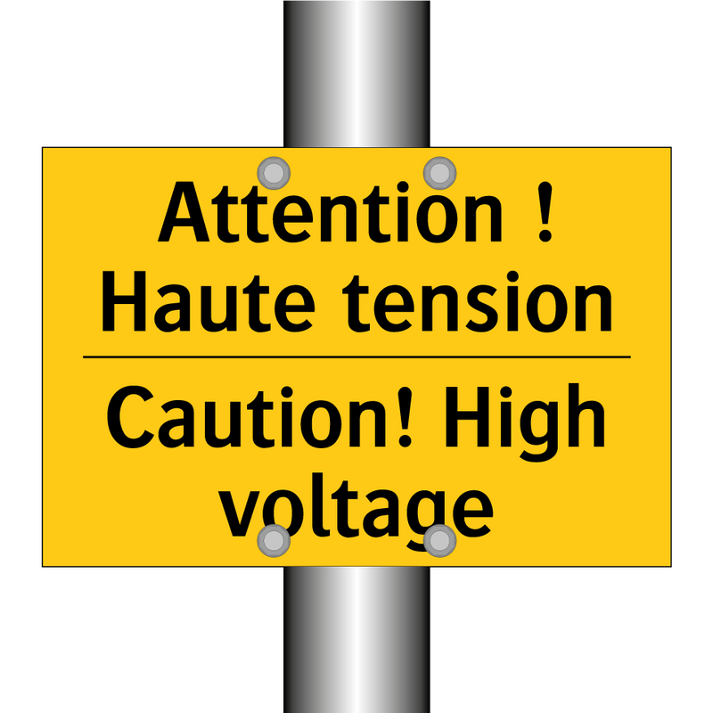 Attention ! Haute tension - Caution! High voltage