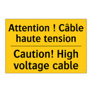 Attention ! Câble haute tension /.../ - Caution! High voltage cable