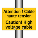 Attention ! Câble haute tension /.../ - Caution! High voltage cable