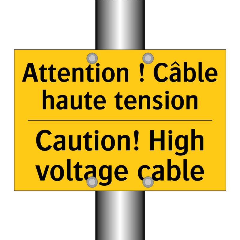 Attention ! Câble haute tension /.../ - Caution! High voltage cable