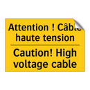 Attention ! Câble haute tension /.../ - Caution! High voltage cable