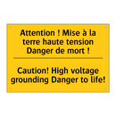 Attention ! Mise à la terre haute  /.../ - Caution! High voltage grounding  /.../